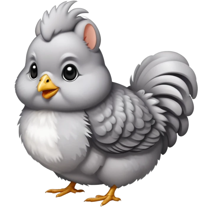 A chicken chinchilla emoji