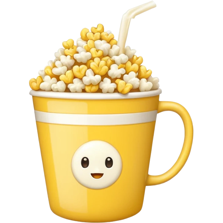 popcorn + secawan susu emoji