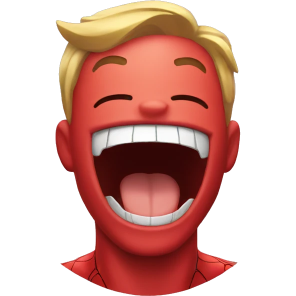 spiderman laughing emoji