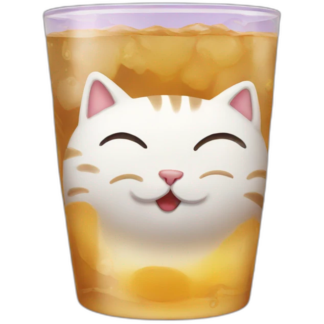 Cat drink emoji
