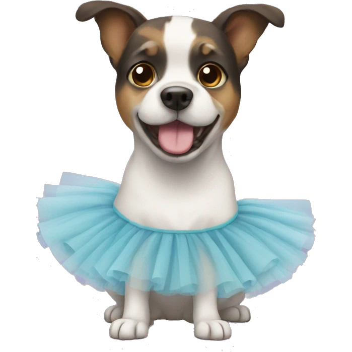 Dog with tutu emoji