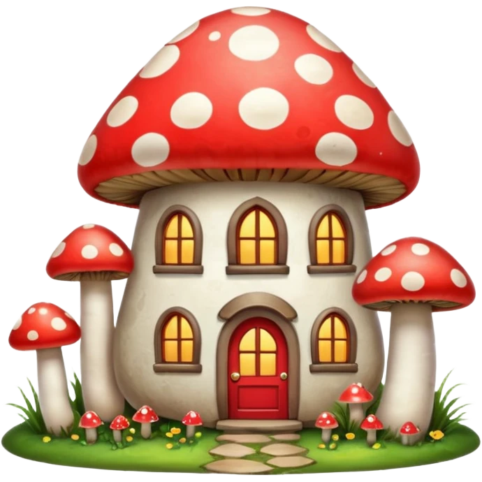 mushroom house emoji