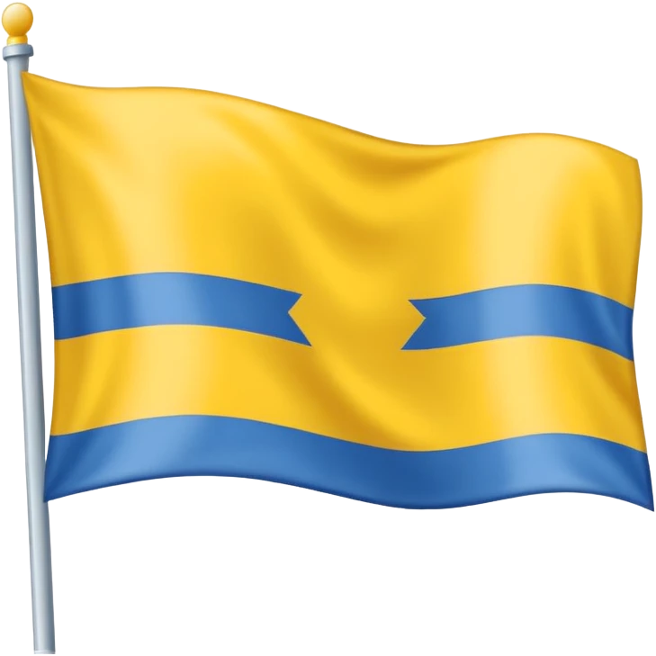 Flagge, gelb blau gestreift, horizontal  emoji