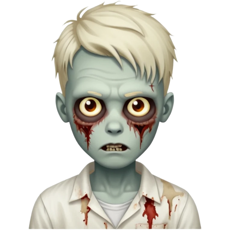 zombie boy with a Twists and white shirt emoji