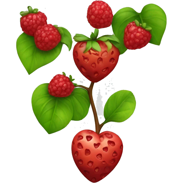 heart shaped berry emoji