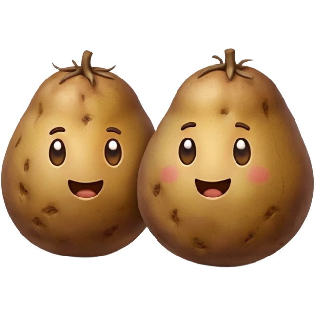 two potatoes emoji