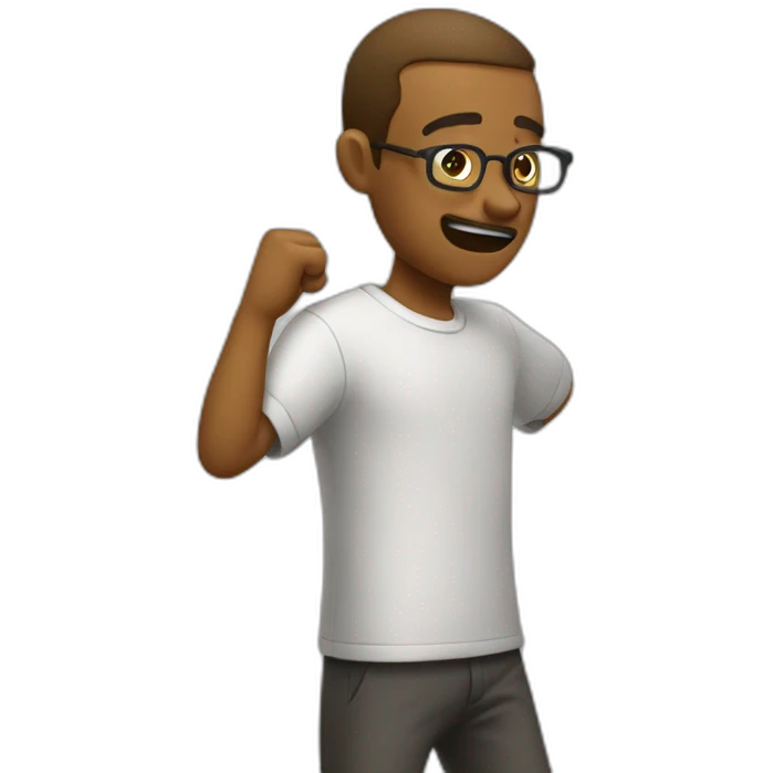 homme qui dab emoji