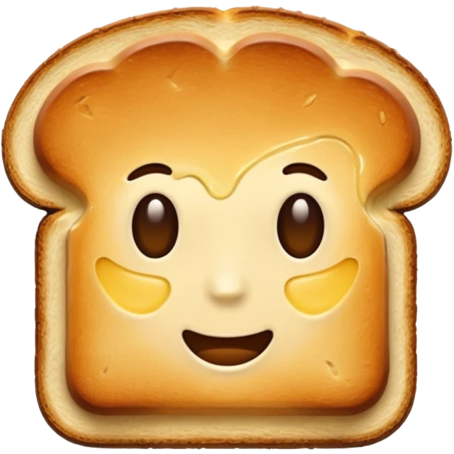 toasted bread on butter emoji