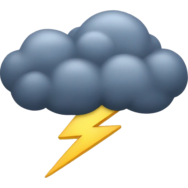 thunder cloud emoji