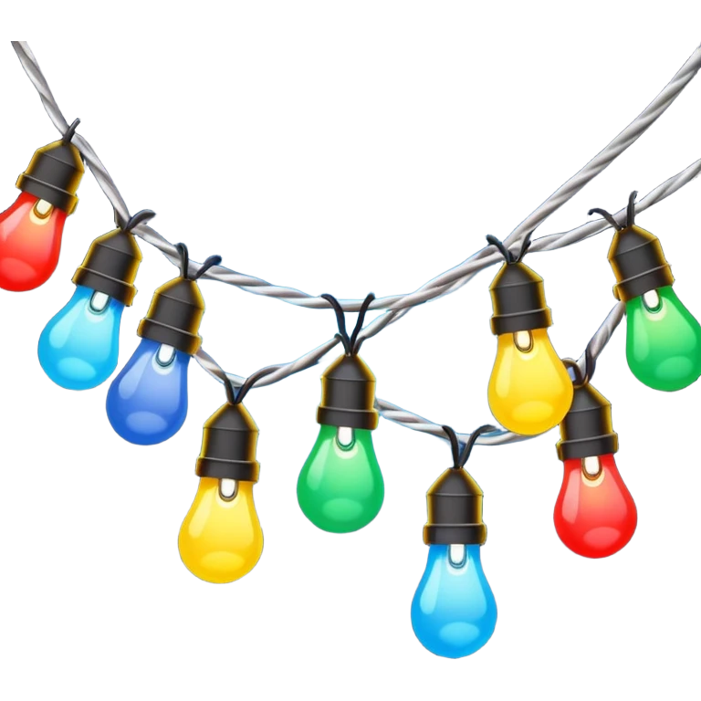 Christmas lights emoji