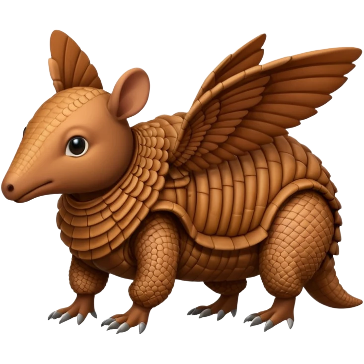 winged armadillo emoji