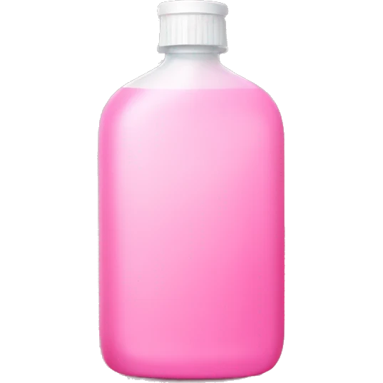 Pink bottle of mouthwash  emoji