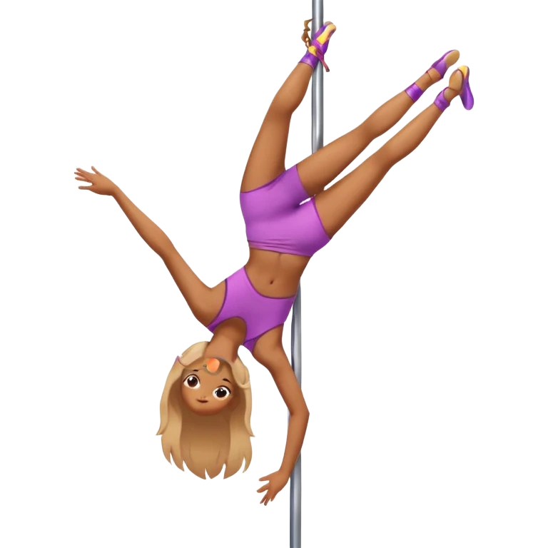 Pole dancer in Allegra move emoji