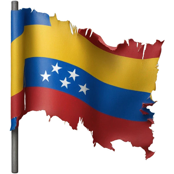 Ripped Venezuelan flag  emoji