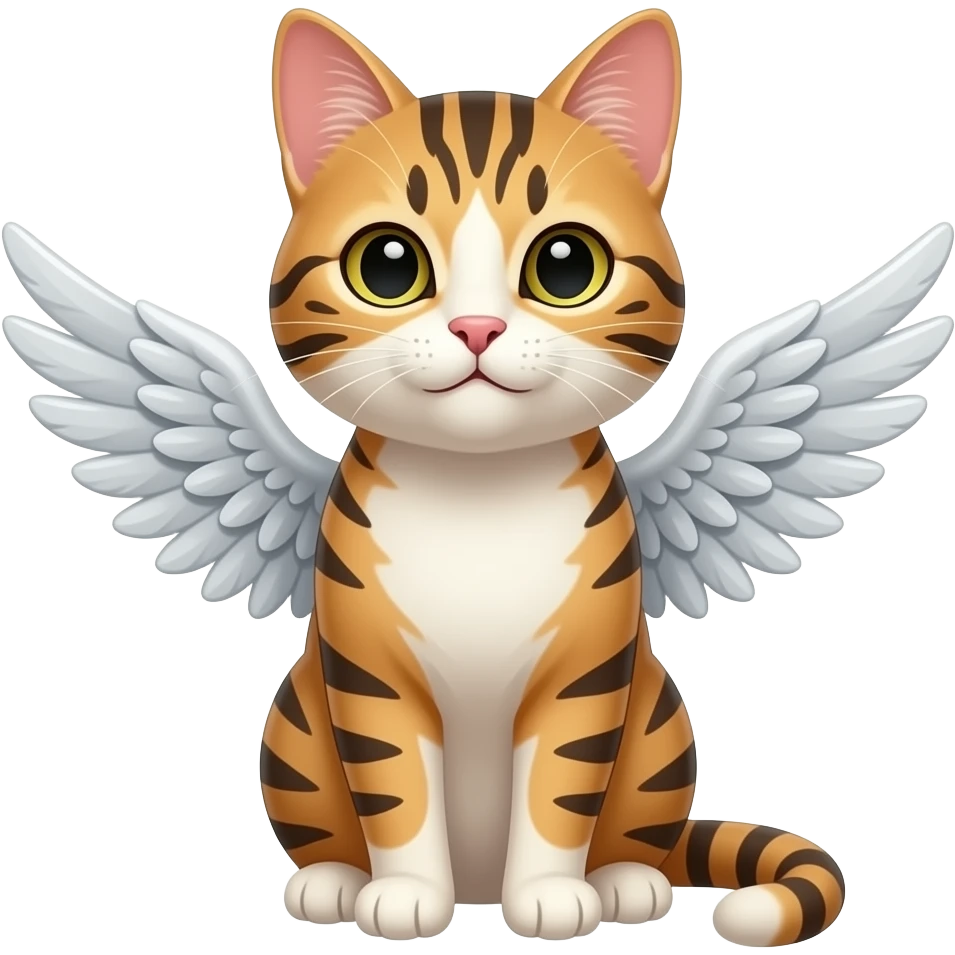 chat avec des ailes emoji