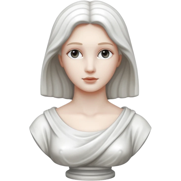 Marble statue of woman emoji