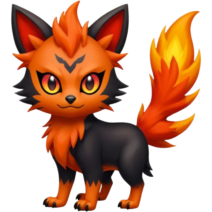 Zorua-Litten-Fakémon-hybrid-creature (full body)  emoji