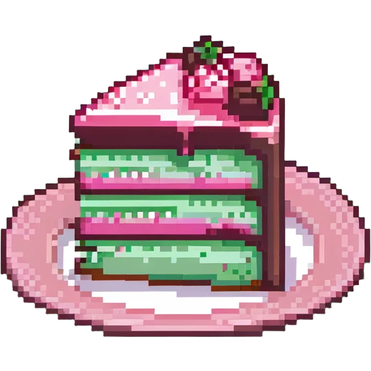 slice of cake with pink frosting emoji