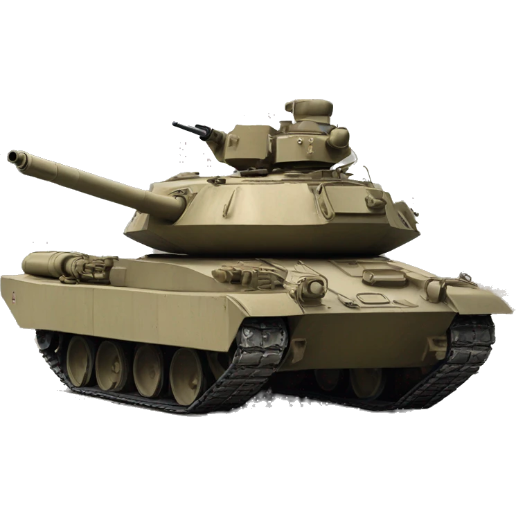 photorealistic us tank 1980s emoji