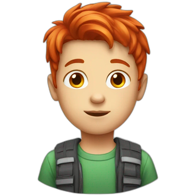 Kid with red hair emoji