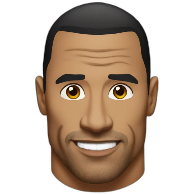 The rock meme emoji