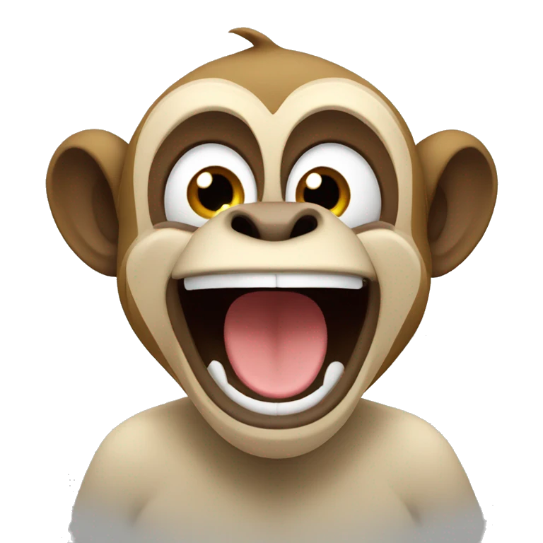 Excited monkey emoji