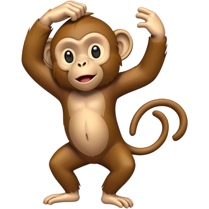 Dabbing monkey emoji