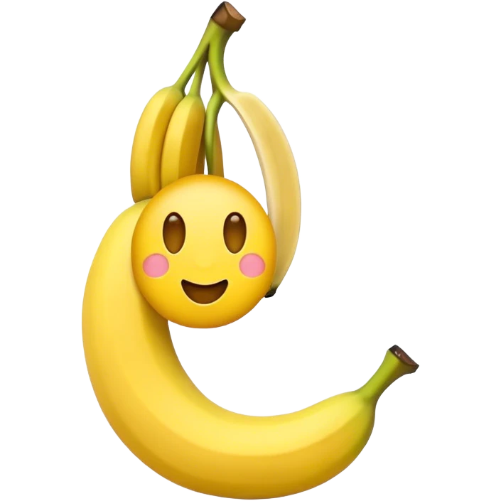 Emoji with banana emoji