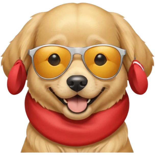 Dog with sunglasses  emoji