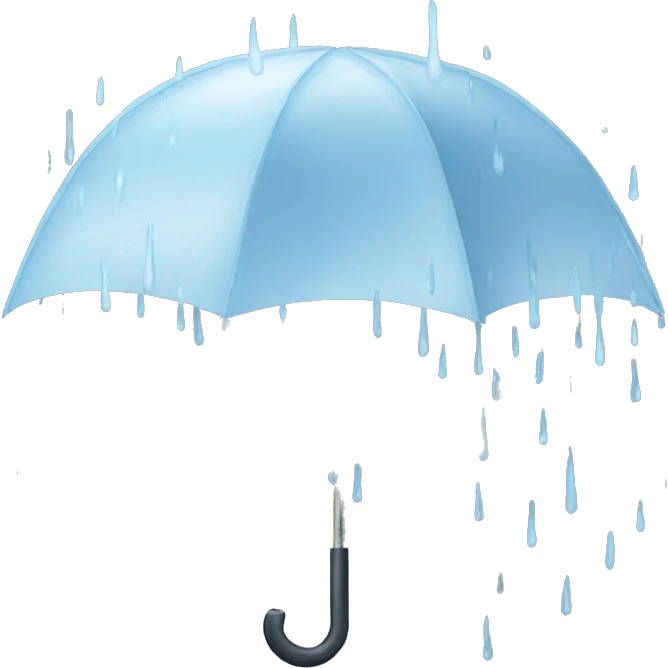 umbrella and rain emoji