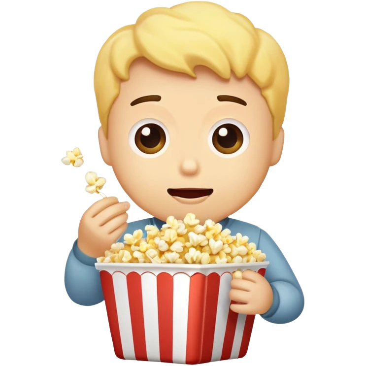 Eating popcorn  emoji