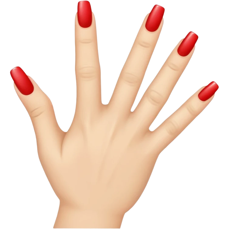 one finger nail art emoji