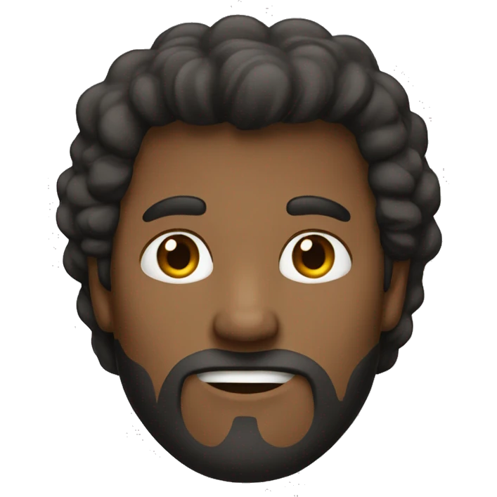 hombre con poco pelo emoji