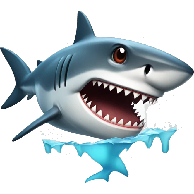 Injured shark emoji