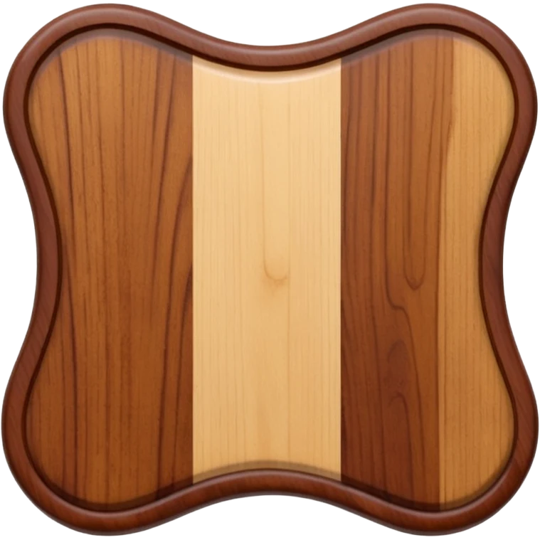 small wooden board with clear resin layer emoji