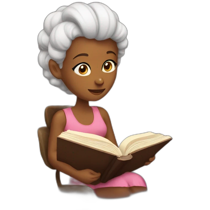 Lolareading a book emoji