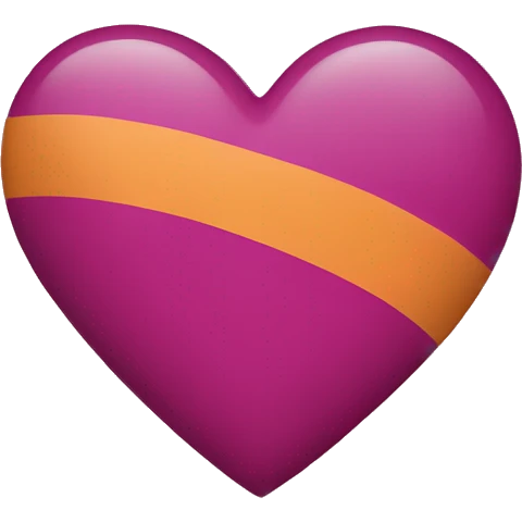 Heart lesbian flag emoji