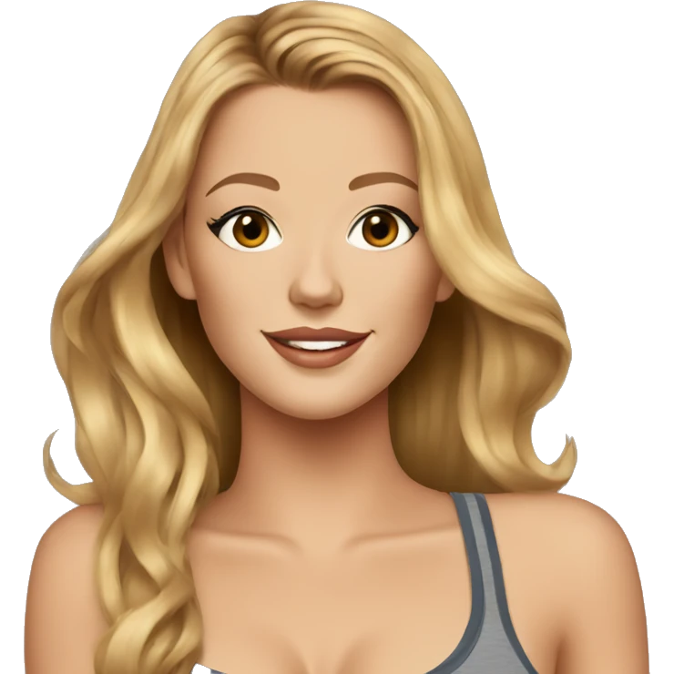 blake lively cartoon wearing tank top emoji