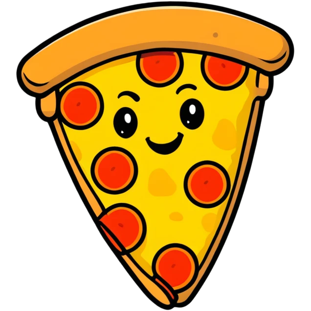 Cute pizza slice emoji