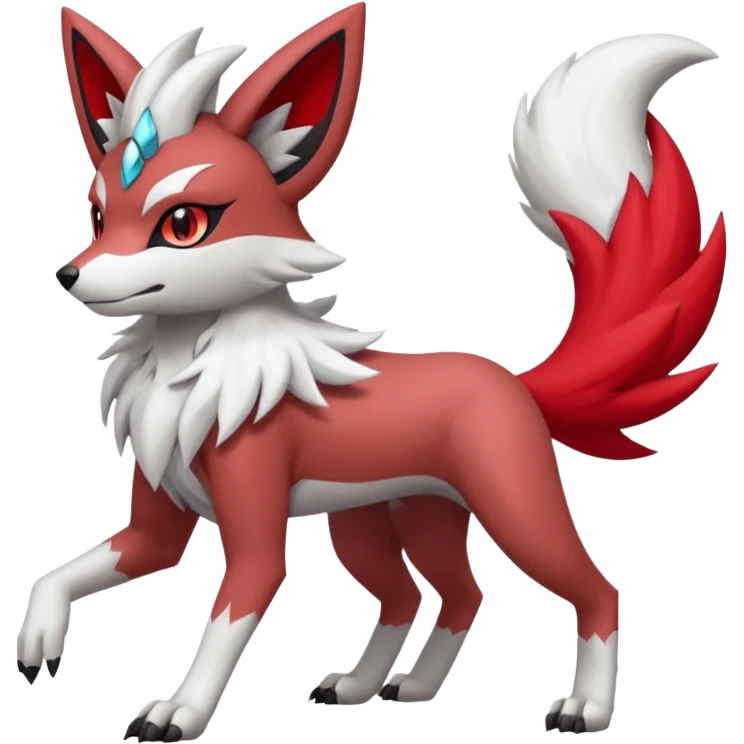 WereGarurumon-Lycanroc-Meloetta-Zoroark-Zangoose-fusion-hybrid-creature (full body) emoji