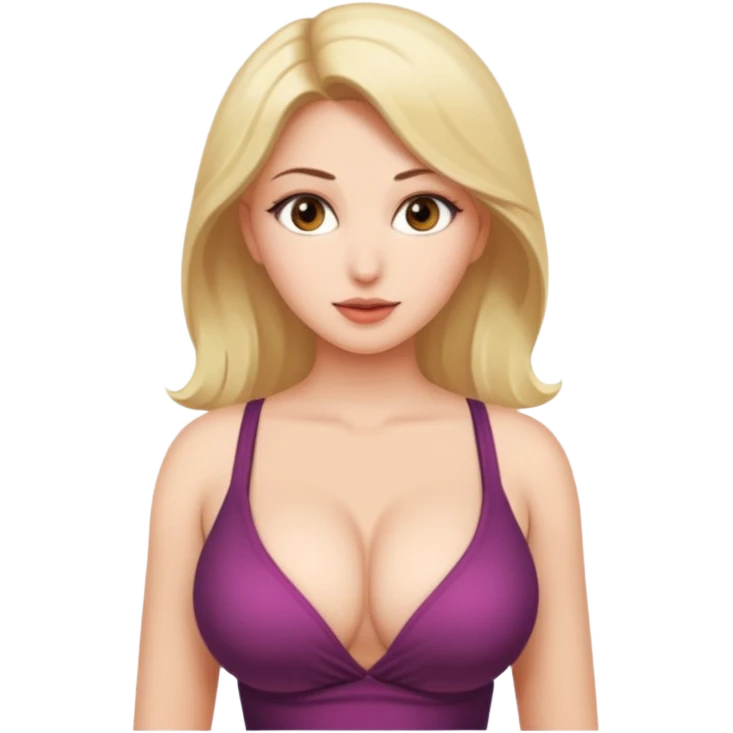 Woman’s Cleavage just the boobs emoji