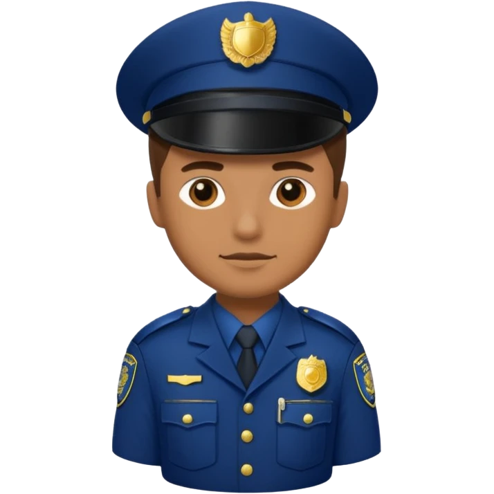 police uniform emoji