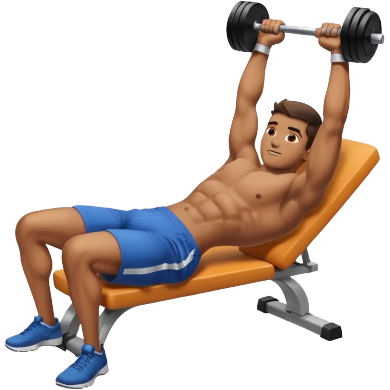 Dumbbell pressure level liyin down emoji