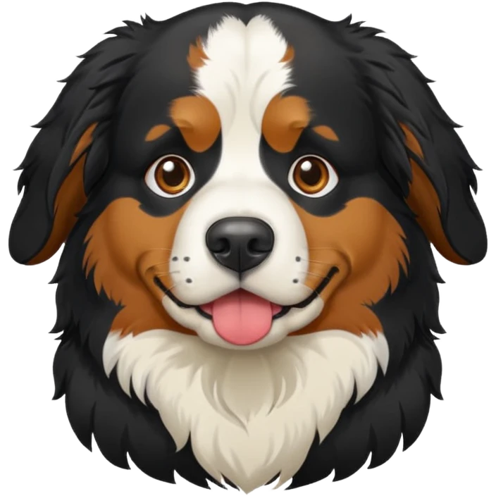 Sick looking,Bernese mountain dog emoji