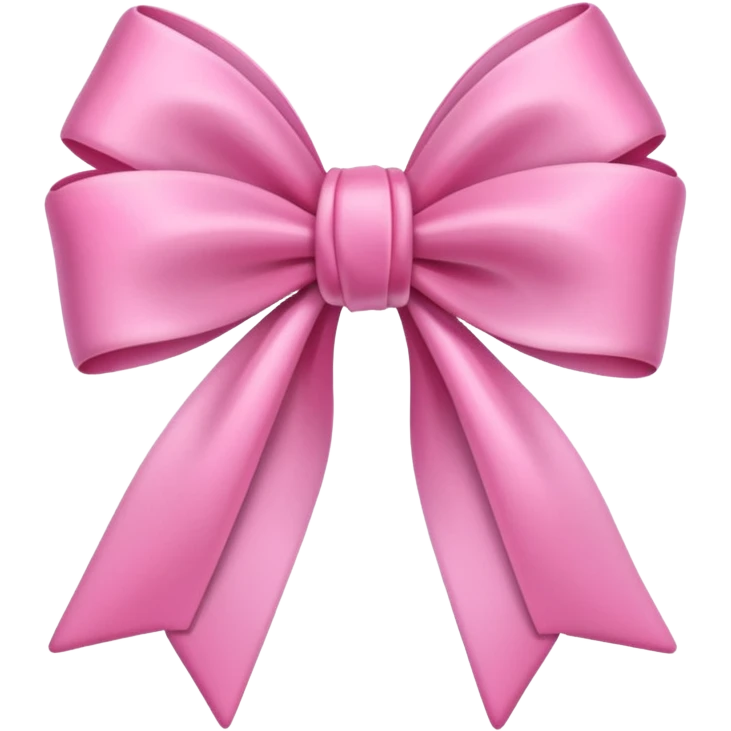 Pink tulips with a bow emoji