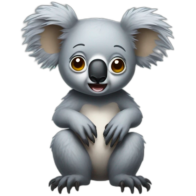 Cursed koala emoji