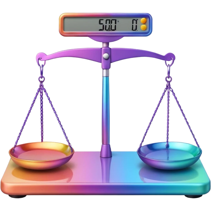 colorful body scale emoji