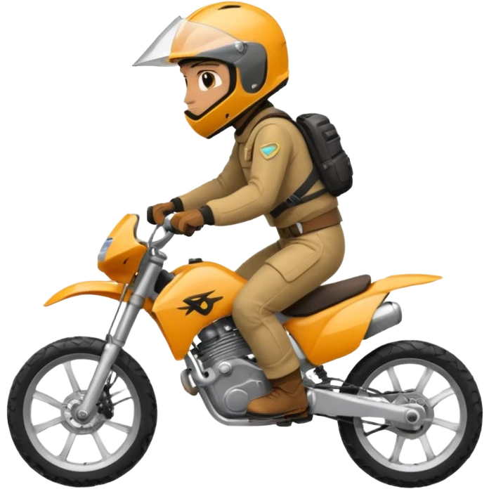 A person riding a surron emoji