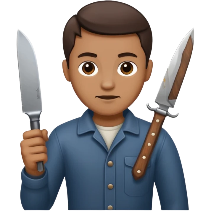 Mann mit Messer emoji
