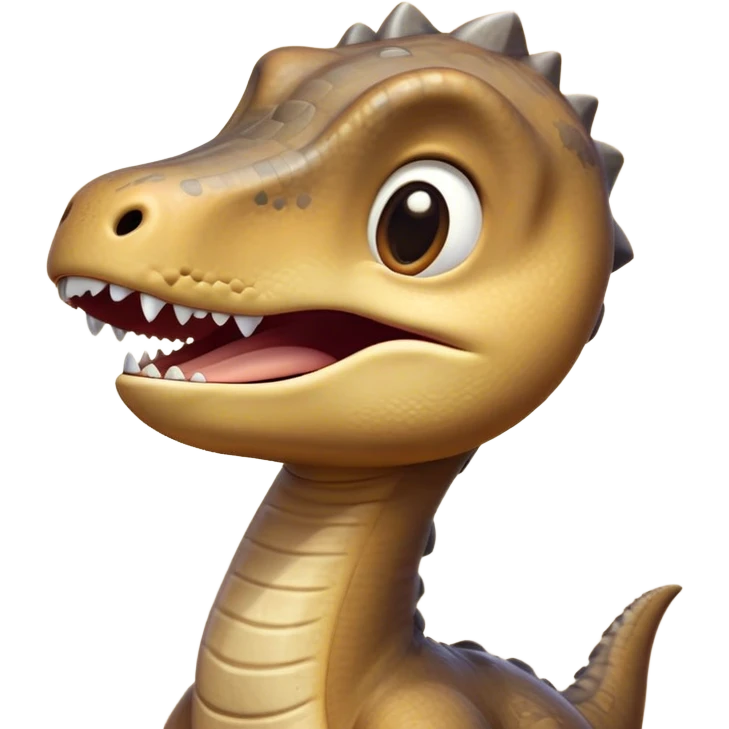 Cinematic Cute Yawning Brachiosaurus Portrait Emoji, Head tilted slightly with a dramatic, wide-open yawn, showcasing a gently drooping long neck and a small head with sleepy, half-closed eyes, set against a massive, textured body in warm earth tones, Simplified yet irresistibly adorable features, highly detailed, glowing with a soft, cozy golden glow, high shine, relaxed yet expressive, stylized with a dash of whimsical ancient charm, soft glowing outline, capturing the essence of a drowsy yet affectionate Brachiosaurus that appears ready to stretch and yawn its way out of the screen! emoji